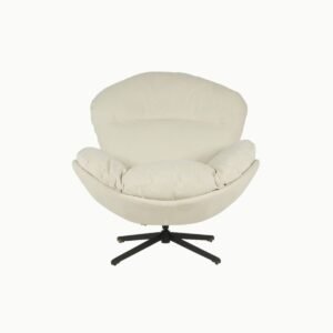 FAUTEUIL TISSU VELOURS DEHOUSSABLE ROTATIF 2