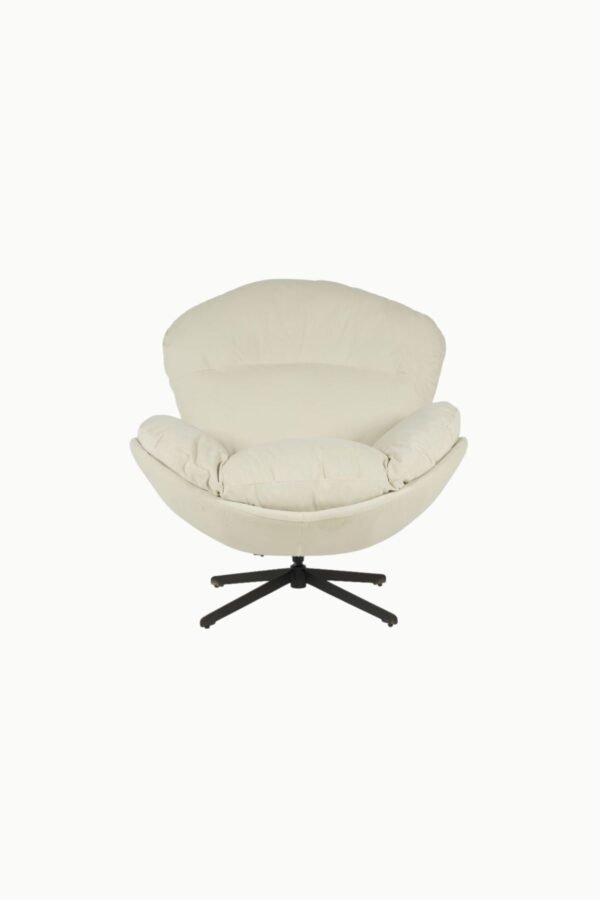 FAUTEUIL TISSU VELOURS DEHOUSSABLE ROTATIF 2
