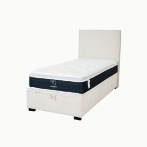 LIT COFFRE TINA CHENILLE BEIGE 1