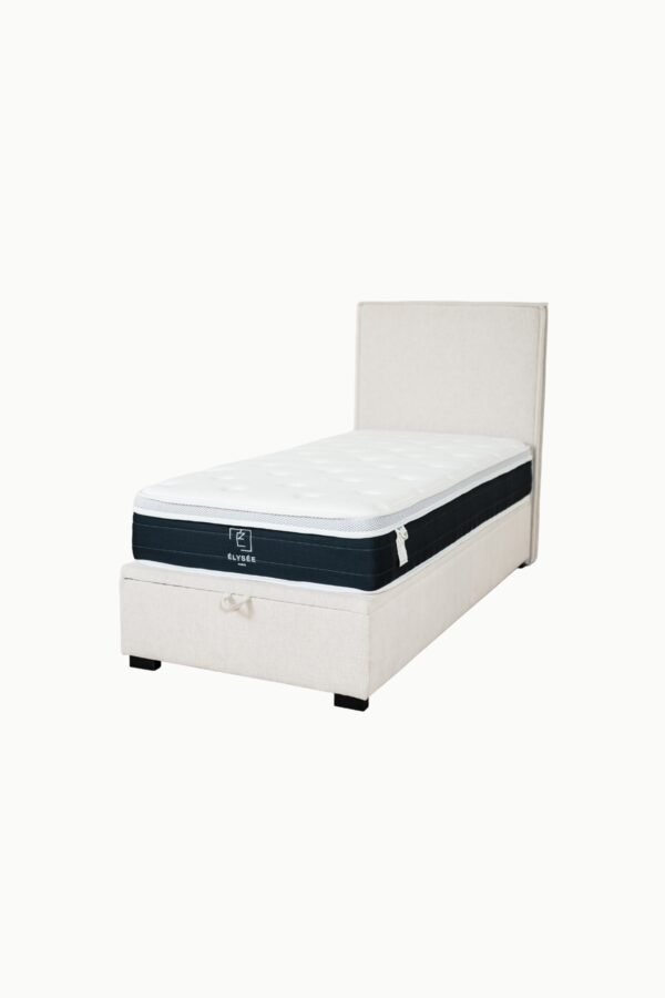 LIT COFFRE TINA CHENILLE BEIGE 1