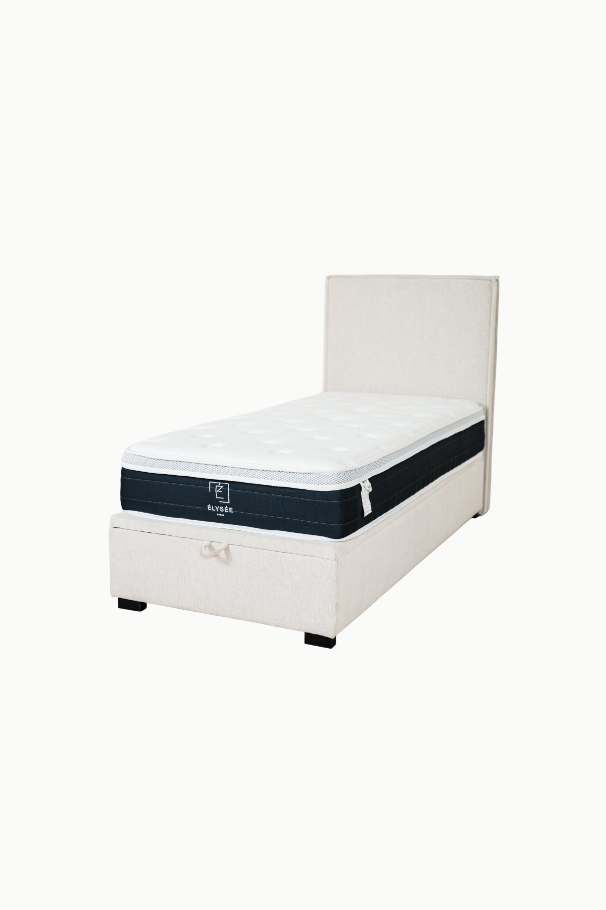 LIT COFFRE TINA CHENILLE BEIGE 1