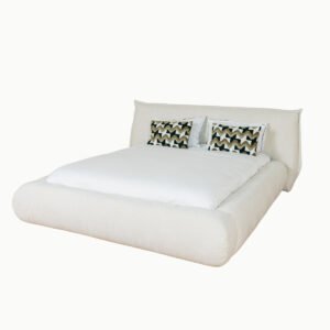 LIT COFFRE ALINE TISSU CHENILLE 2