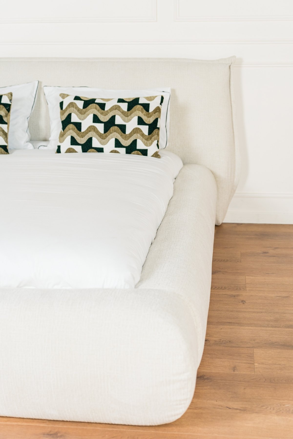 LIT COFFRE ALINE TISSU CHENILLE 4