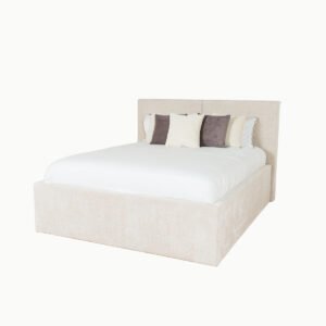 LIT COFFRE MIA TISSU CHENILLE 2