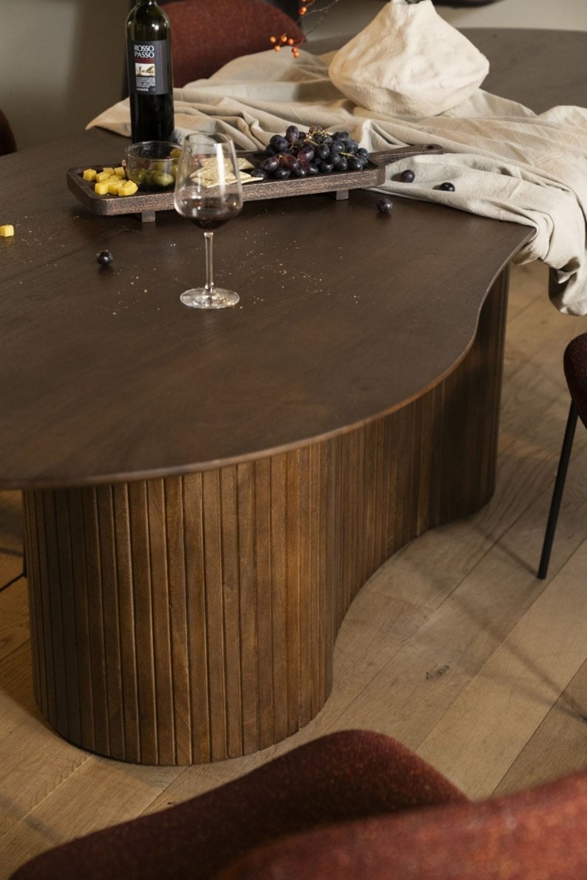 TABLE A MANGER ORGANIQUE LORY BOIS MARRON 1 1