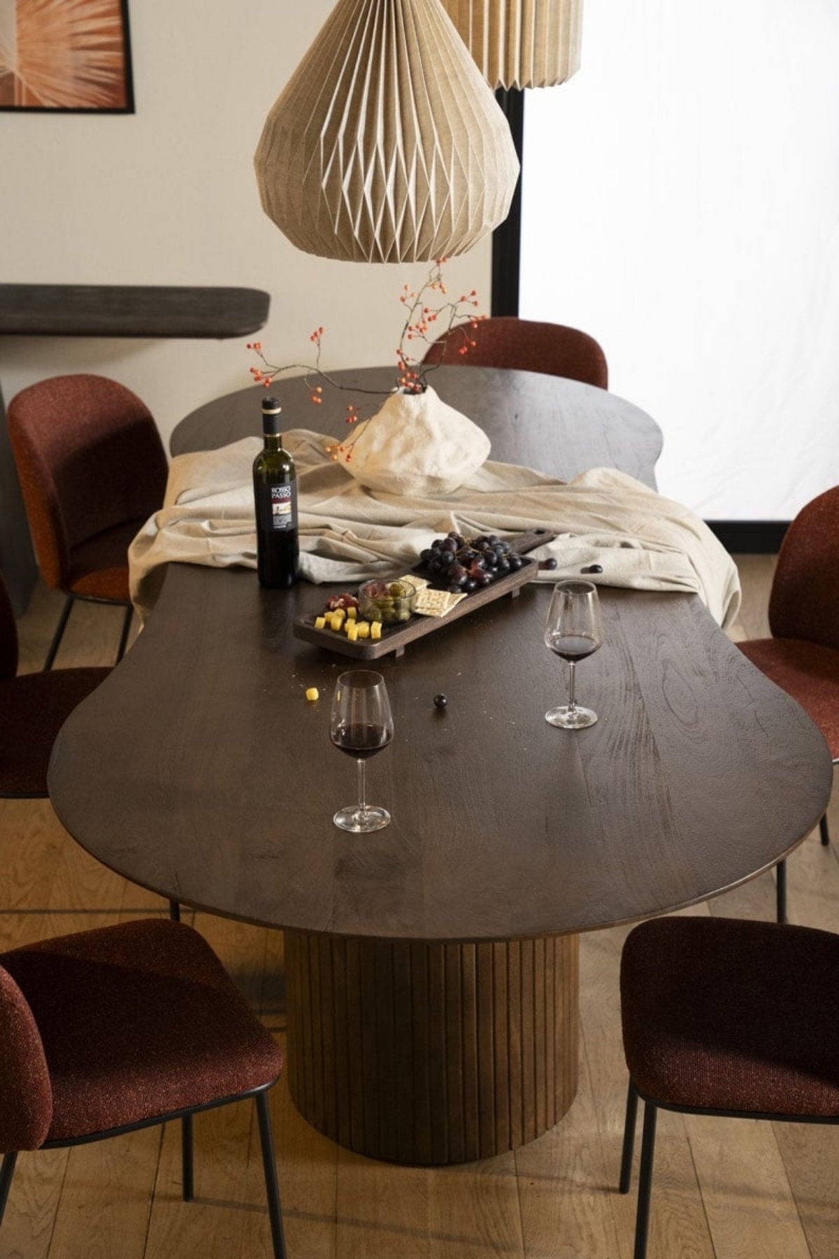 TABLE A MANGER ORGANIQUE LORY BOIS MARRON 3