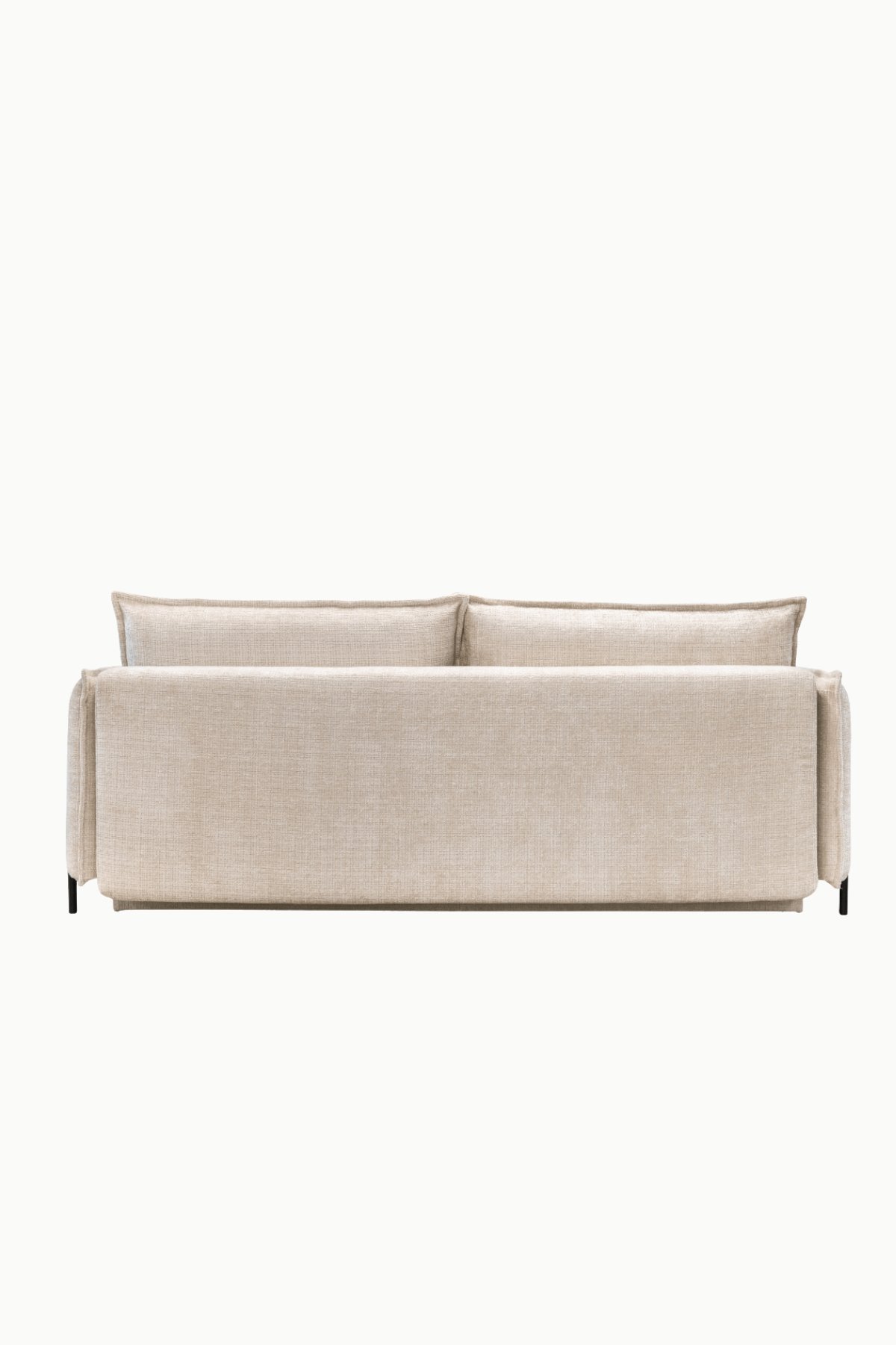 canape amelie coffre convertible tissus chenille ecru 8