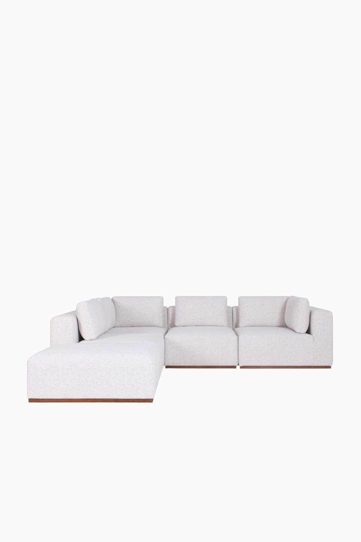 canape angle modulable reversible ella tissus chenille beige 4