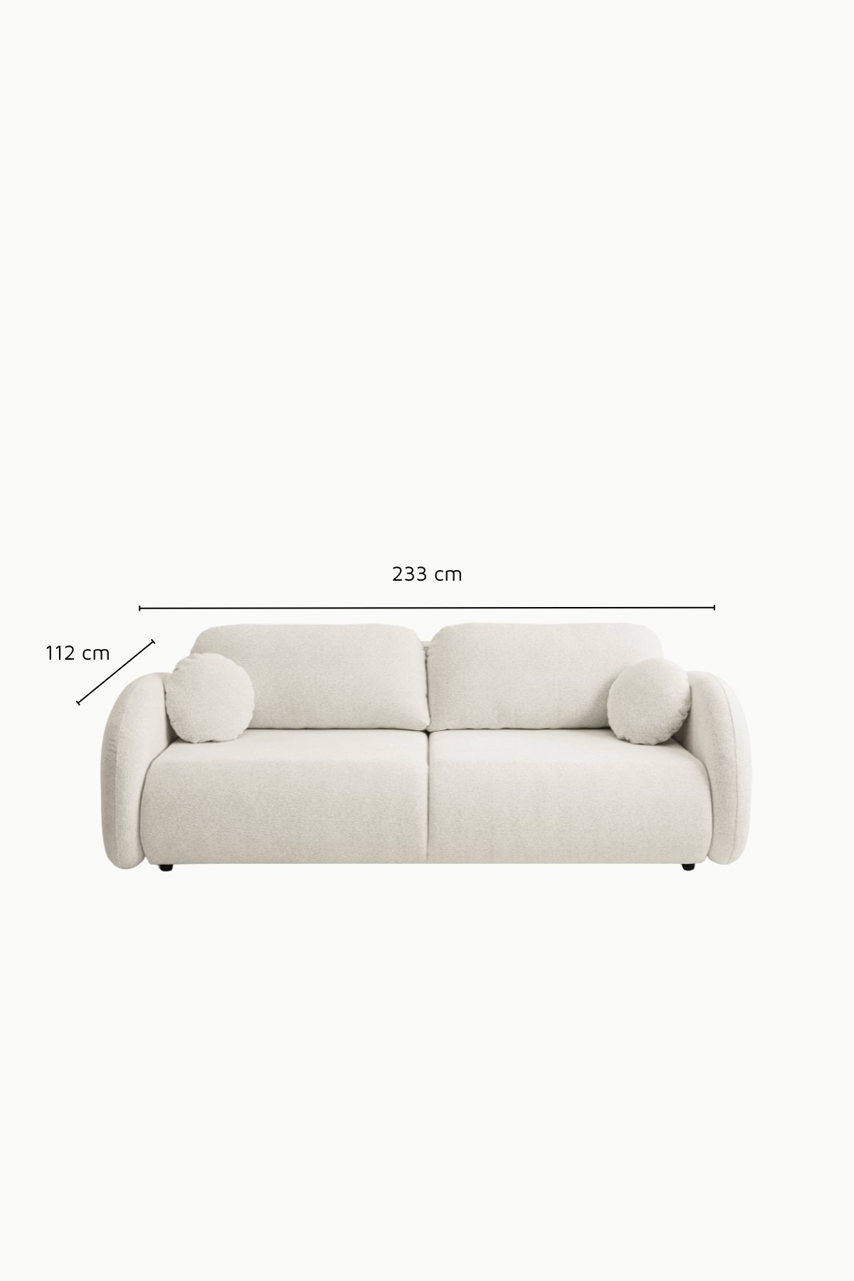 canape lory convertible coffre tissus chenille ecru 1