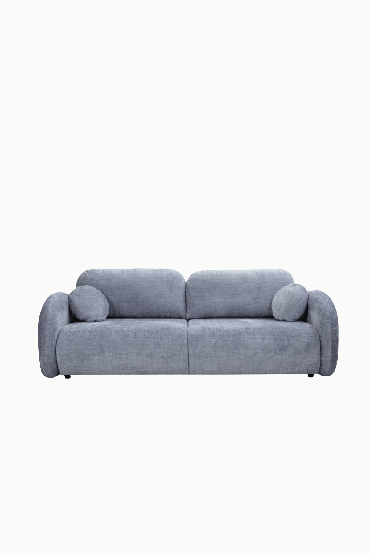 canape lory convertible coffre tissus chenille gris 5